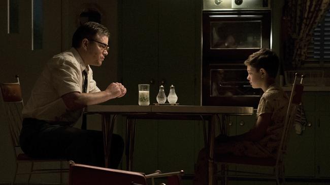 This is a standout scene in Suburbicon, where the dodgy dad cross-examines his poor little kid to ascertain whether he knows too much already.