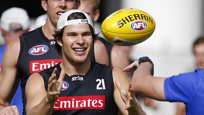 Former Collingwood midfielder Freeman is still waiting to make his AFL debut. Picture: Wayne Ludbey