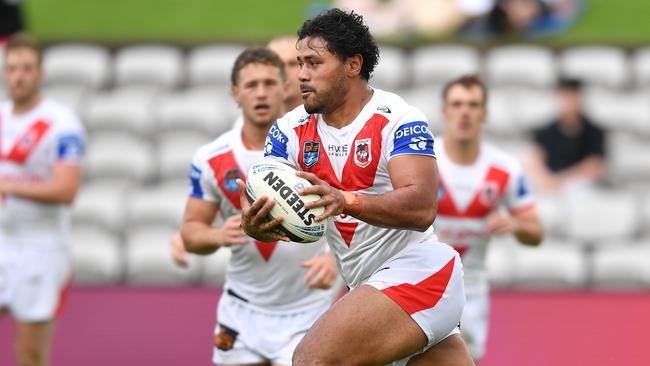 Poasa Faamausili will move from the Dragons to the Dolphins. Picture: NRL Photos