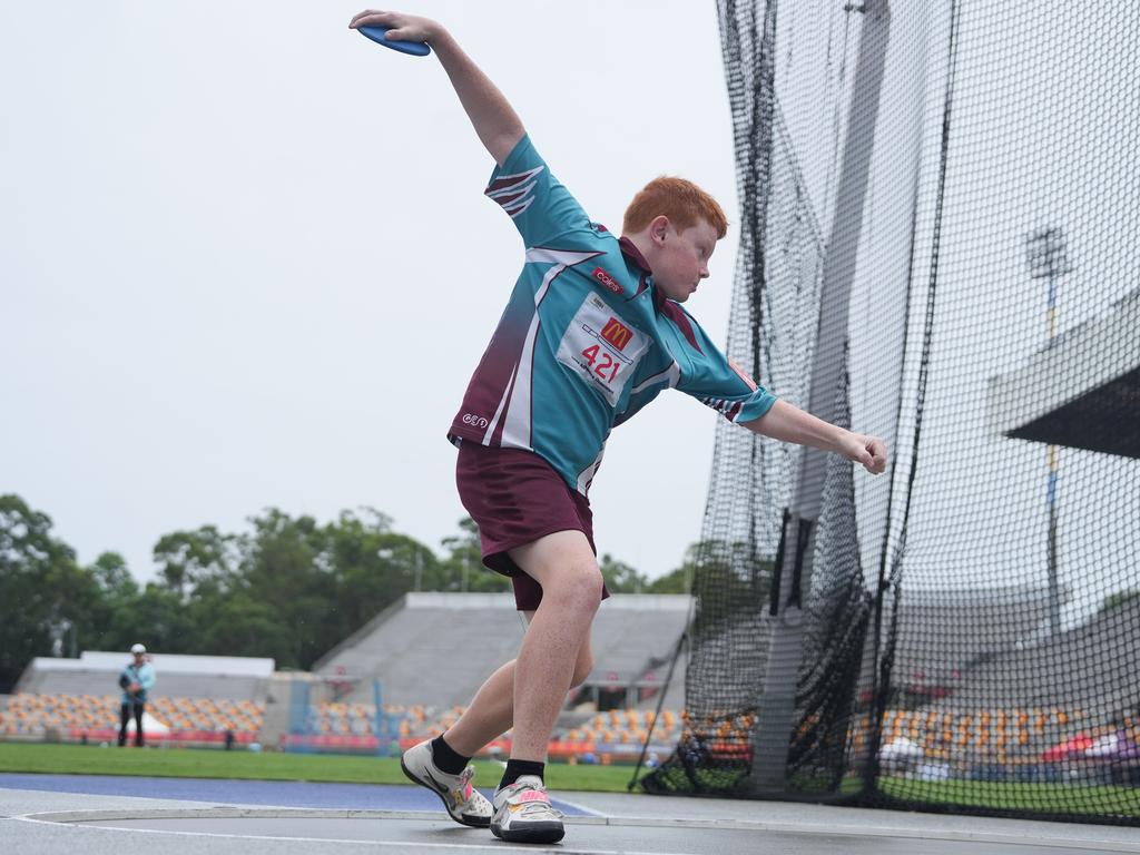 Five discus titles are on the line on day three.