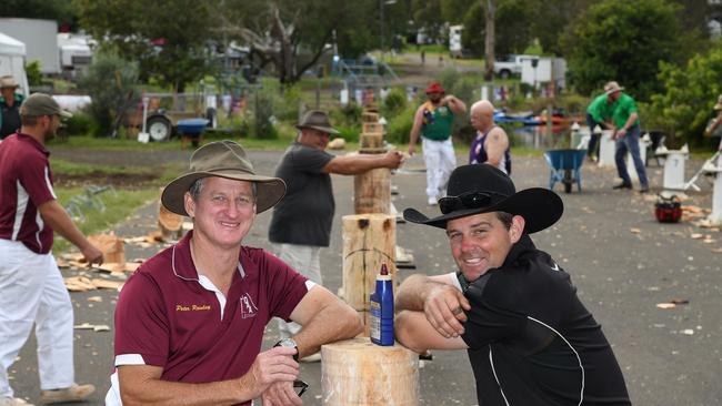 Peter Rowley (left) and Bryan Wagner. Heritage Bank Toowoomba Royal Show. Saturday March 26, 2022