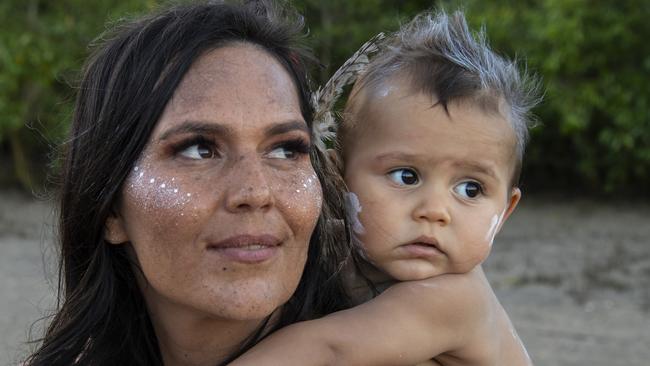 Tamara Pearson with son Nakoa Alfie Frederickson. Picture: Brian Cassey