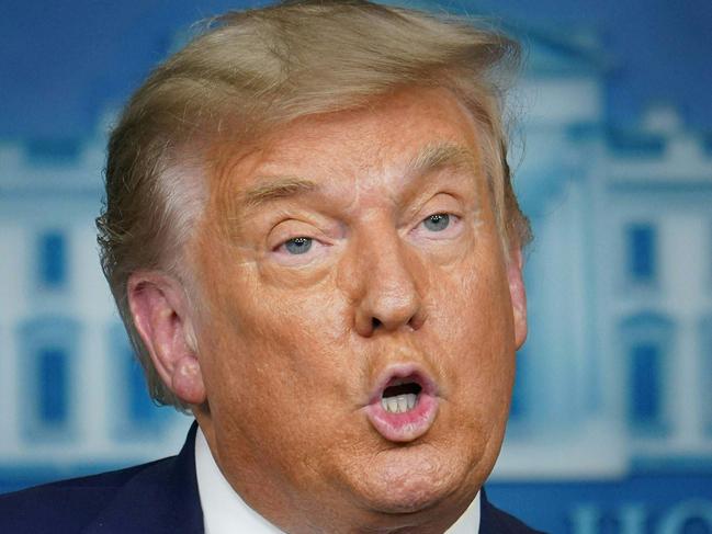 US President Donald Trump speaks on lowering prescription drug prices on November 20, 2020, in the Brady Briefing Room of the White House in Washington, DC. (Photo by MANDEL NGAN / AFP)