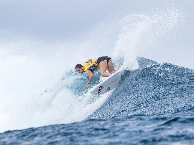 Tyler Wright surfing at the Outerknown Fiji Women's Pro recently.