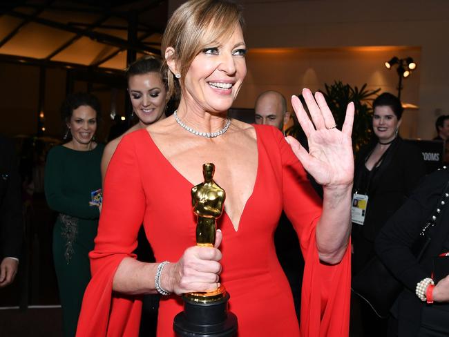 Allison Janney at the Governors Ball, was a popular winner. Picture: AFP/Angela Weiss