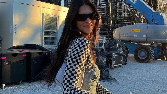 Kendall Jenner was criticised last week for this Instagram selfie after the Astroworld festival tragedy that killed nine people. Picture: Instagram