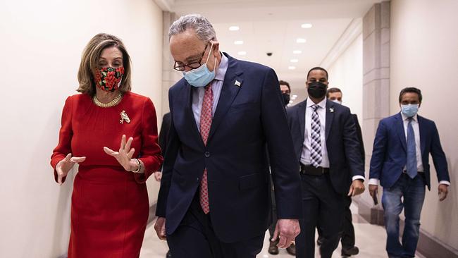 Nancy Pelosi has lambasted Republicans and vowed to call the House back on Monday. Picture: Getty Images