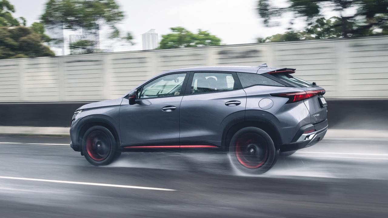 Chery’s tyres lack grip in the wet.