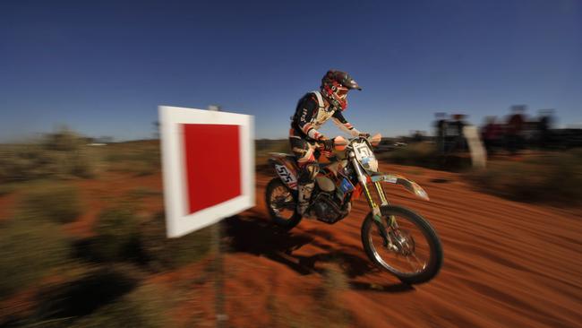 Jarrod Koppe from QLD - Action from Day 3 of the Tatts Finke 2012 Desert Race