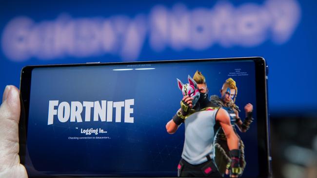 Samsung has partnered with gaming phenomenon Fortnite to provide exclusive content to its Galaxy Note 9 buyers. Picture: Jennifer Dudley-Nicholson