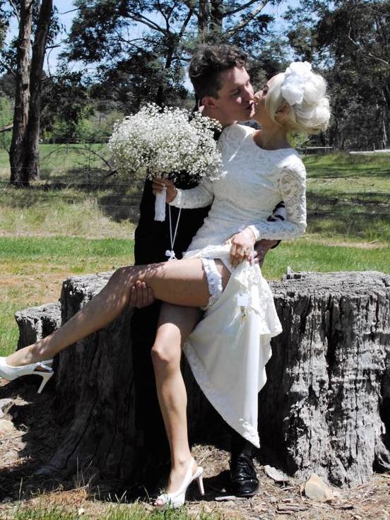 Clover Dove with husband Darcy. Picture: Facebook.