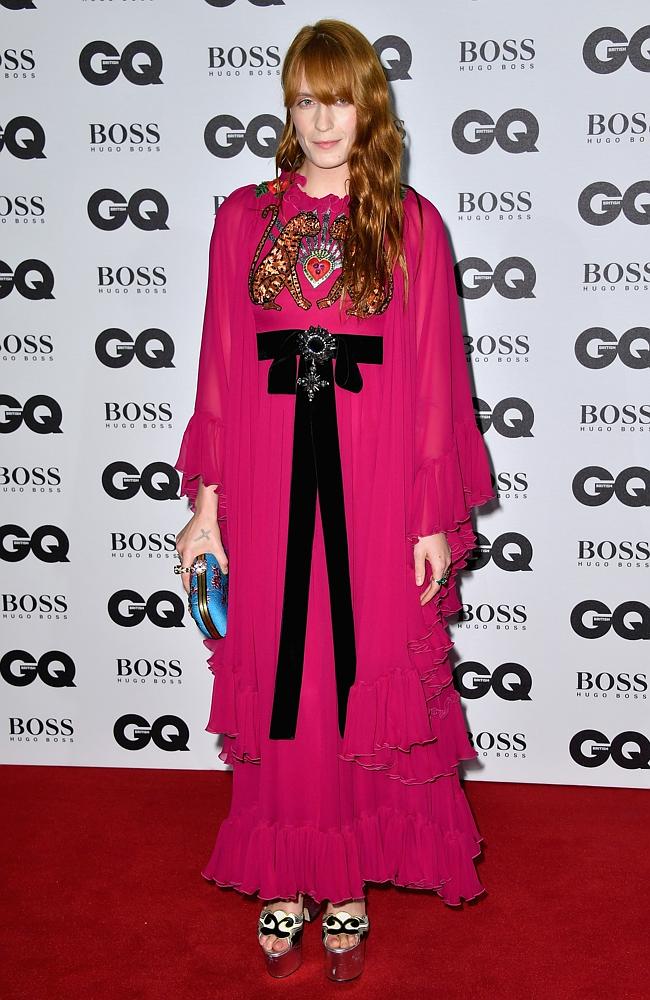 Florence Welch arrives for GQ Men Of The Year Awards 2016 at Tate Modern on September 6, 2016 in London, England. Picture: Getty