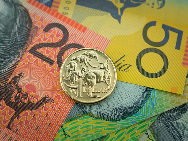 Stock Photo of Australian Money, coin and notes generic