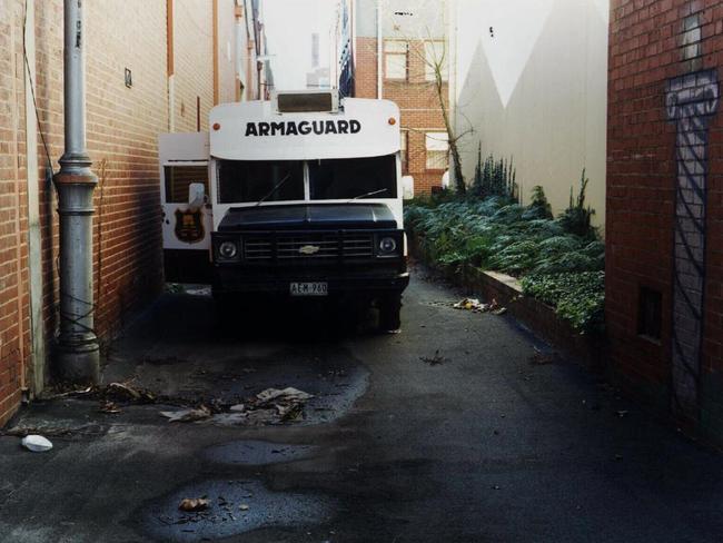 The Armaguard truck was dumped in a Richmond street by the robbers.
