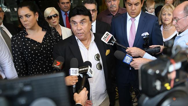 An angry Bert Vieira leaves court supported by family. Picture: John Grainger