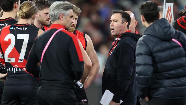 Essendon has dramatically overhauled its football department since the appointment of new senior coach Brad Scott last year. Picture: Mark Stewart