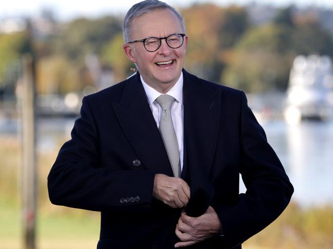 Labor leader Anthony Albanese visits Launceston, Tasmania on Monday on his first stop of the federal election campaign. Picture: Toby Zerna