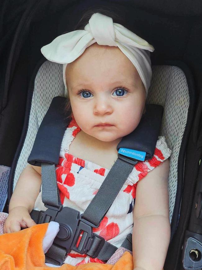 Jasmine Rudzki, seven months old. Jasmine is such a happy baby, her smile and big blue eyes are incredibly gorgeous. She loves her big brother Xavier and is fixated on him all the time. Jasmine is almost crawling. She loves playing peekaboo, singing songs and Blues Clues.