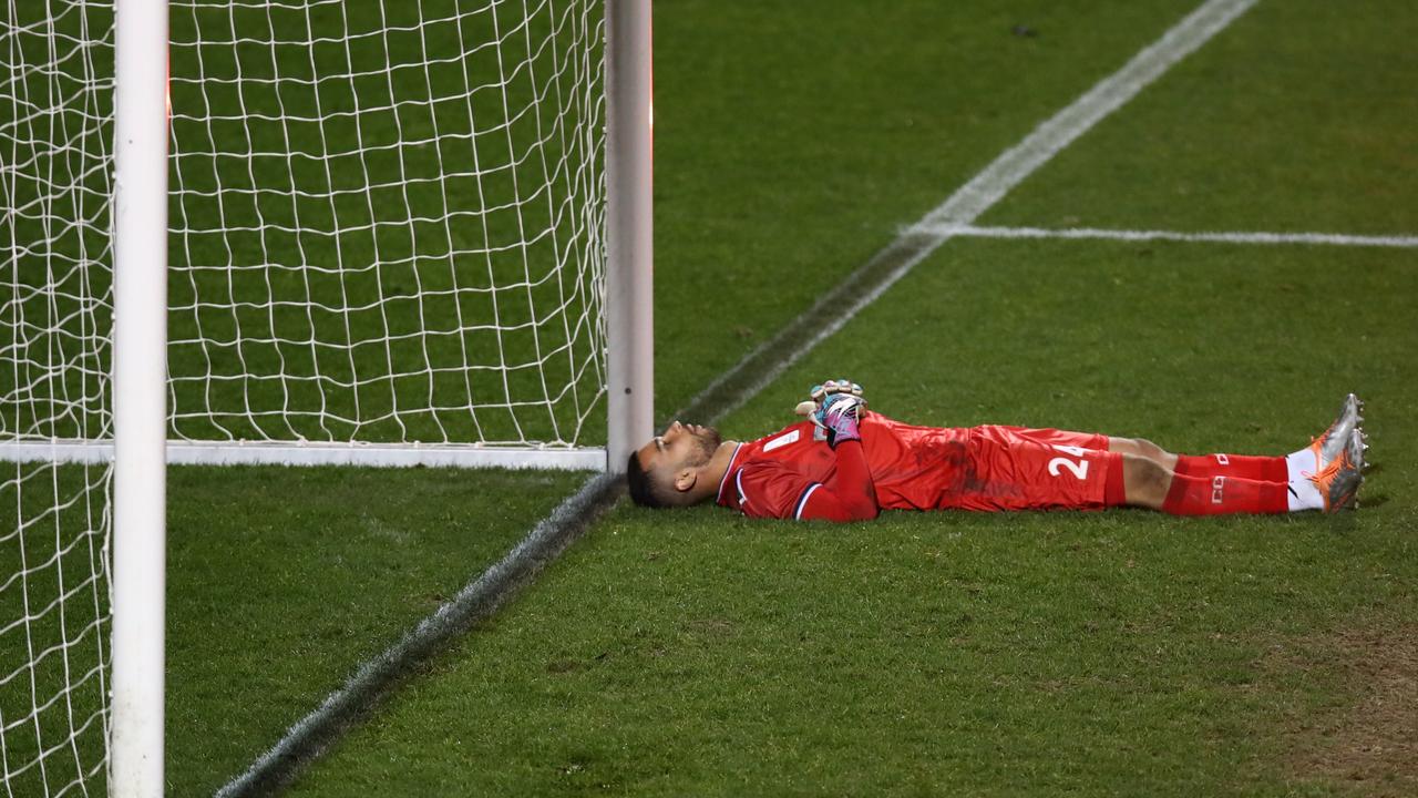 Yaren Sozer of the Mariners looks dejected during the shootout. Photo by Jason McCawley/Getty Images.