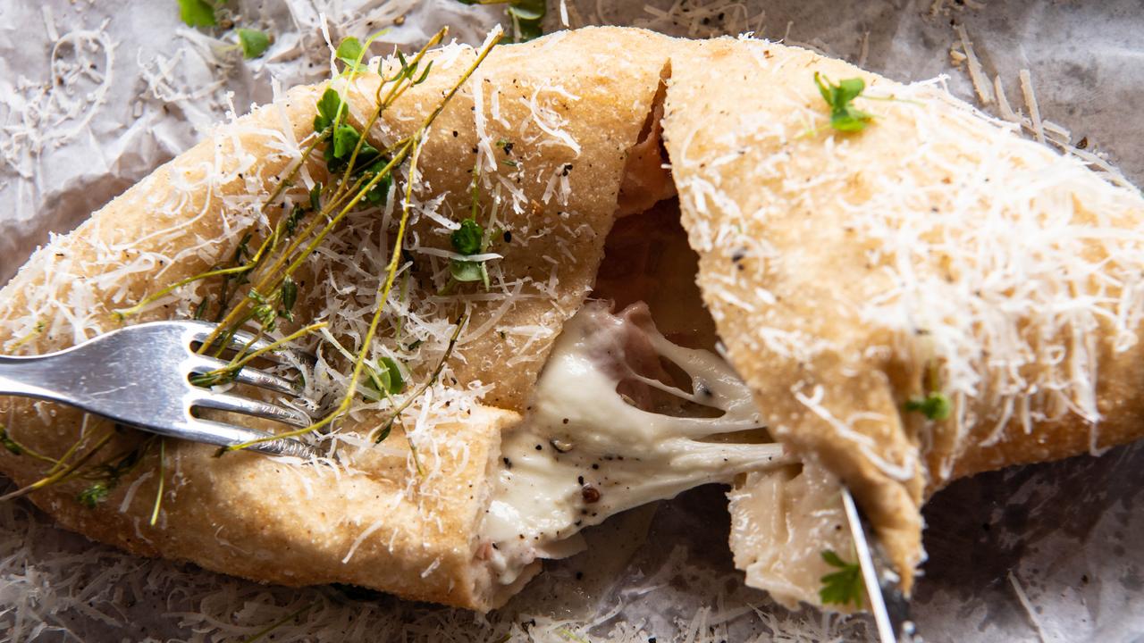 Fried pizza dough from Italian Street Kitchen, which is sharing the mozzarella in Parramatta. Picture: Monique Harmer