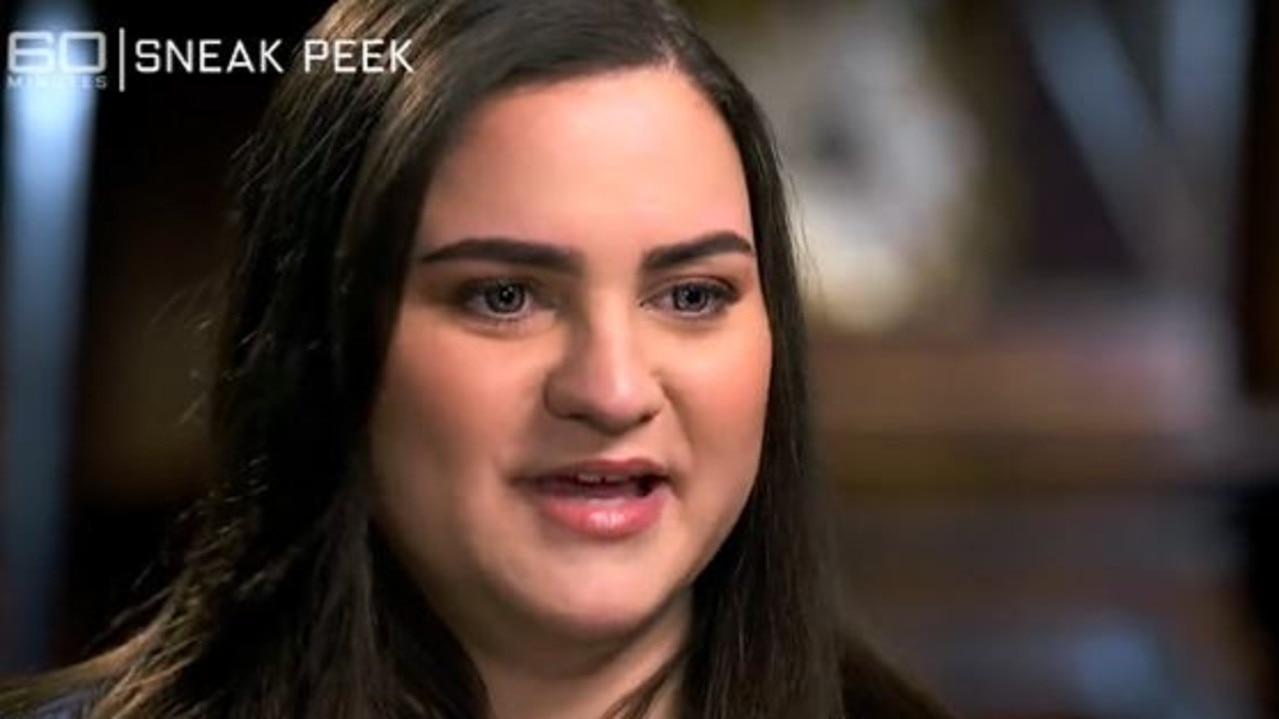 Emily talked to 60 Minutes. Picture: Channel 9