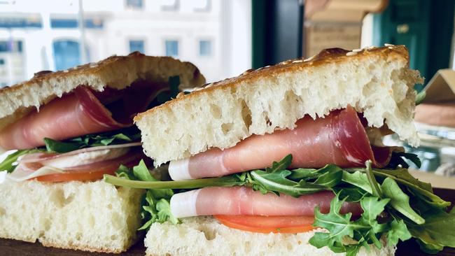 Novellino's Prosciutto focaccia. For TasWeekend Indulge ONE-TIME USE ONLY. Supplied