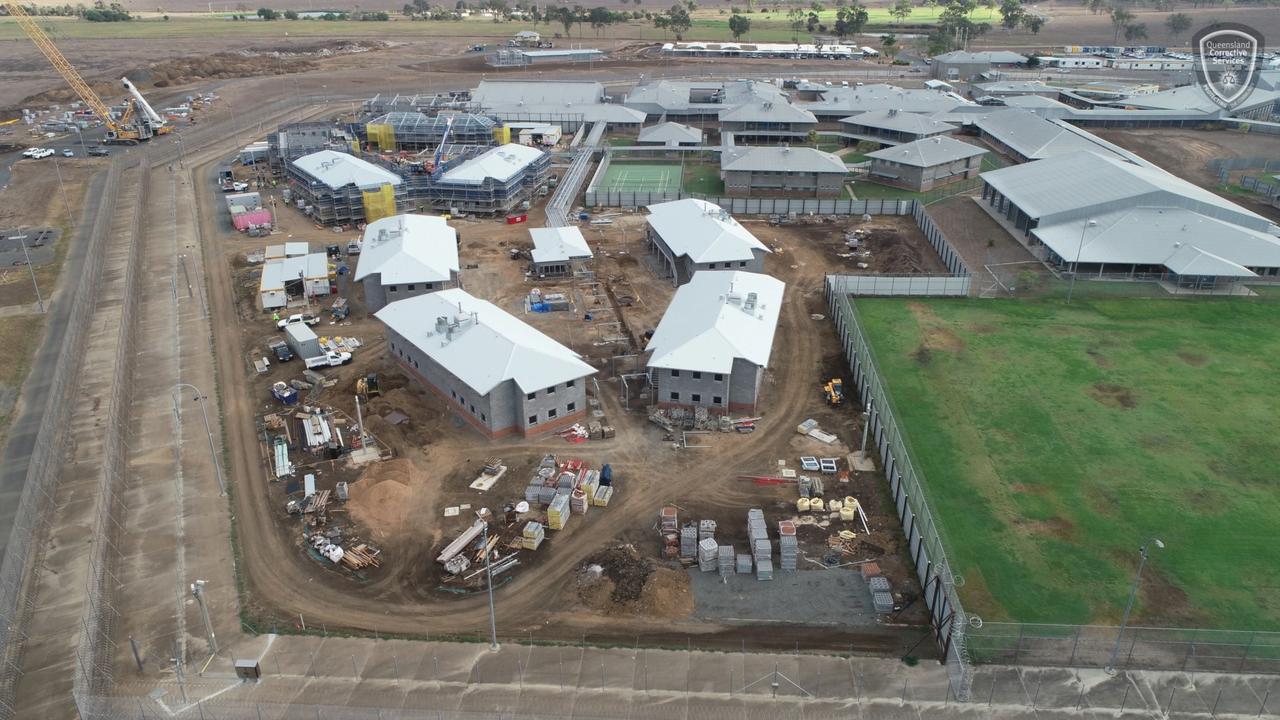 Time-lapse drone images capturing the construction progress for the expansion of the Capricornia Correctional Centre.