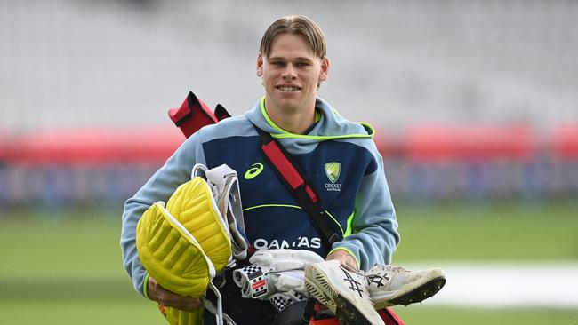 LONDON, ENGLAND - SEPTEMBER 26: Cooper Connolly of Australia walks across the playing surface at Lord's Cricket Ground on September 26, 2024 in London, England. (Photo by Philip Brown/Getty Images)