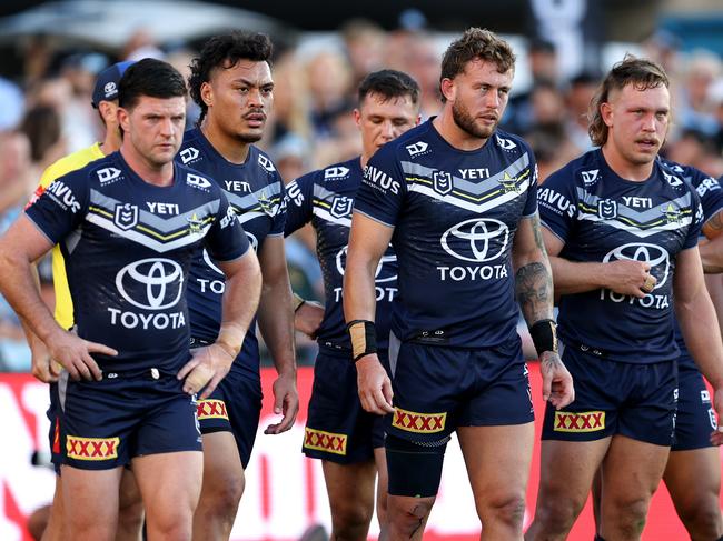 The Cowboys were badly shown up by the Sharks. Picture: Brendon Thorne/Getty Images