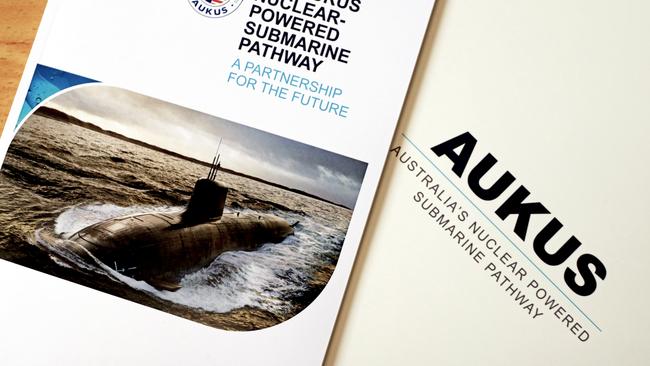 Forward estimates put spending on the AUKUS submarine deal beyond $360 billion by 2050. Picture: NCA NewsWire/Nicholas Eagar