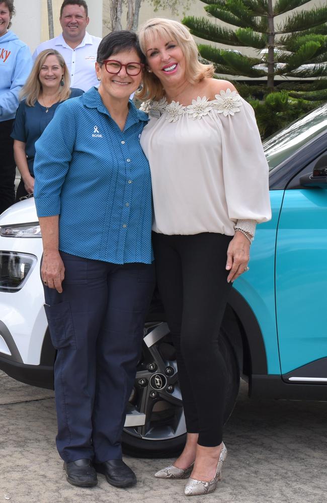 Icon Cancer Centre palliative care nurse Rosie Stannard and Trudy Crowley Foundation board member Jacqui Camilleri. Picture: Heidi Petith