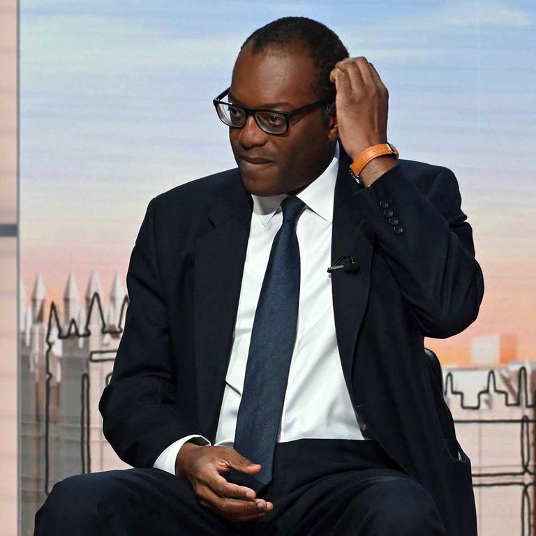 Britain's Chancellor of the Exchequer Kwasi Kwarteng. (Photo by JEFF OVERS / various sources / AFP)