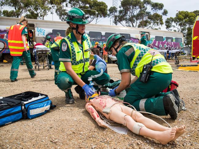 Motor vehicle accidents are some of the emergencies to be tested at the new Royal Adelaide Hospital. Picture: MATT LOXTON