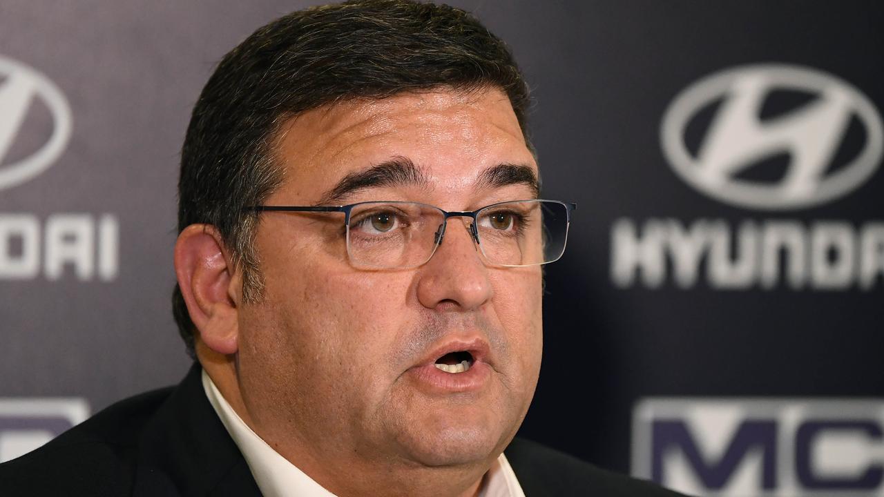 Carlton President Mark LoGiudice is reportedly set to depart his role early (Photo by Quinn Rooney/Getty Images)
