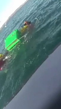 Fisherman’s hilarious reaction after rescue