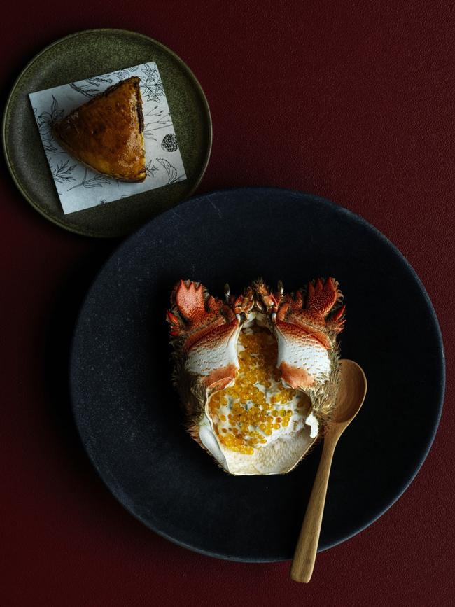 Spanner crab dish at Park Hyatt Sydney.