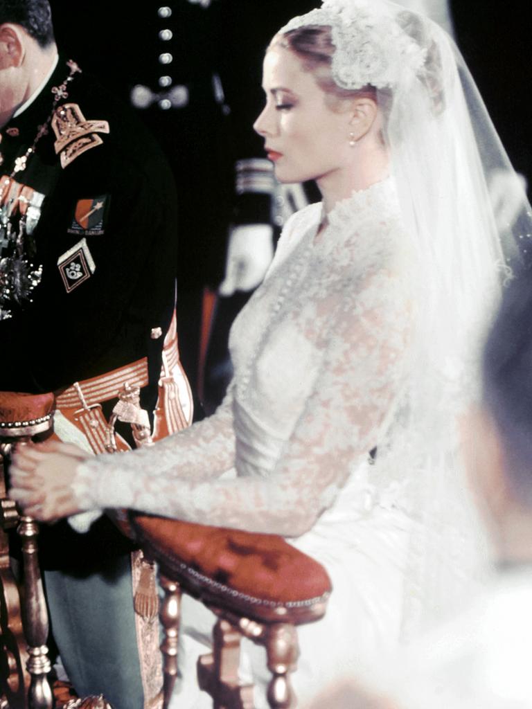 Princess Grace on her wedding day. Picture: AFP