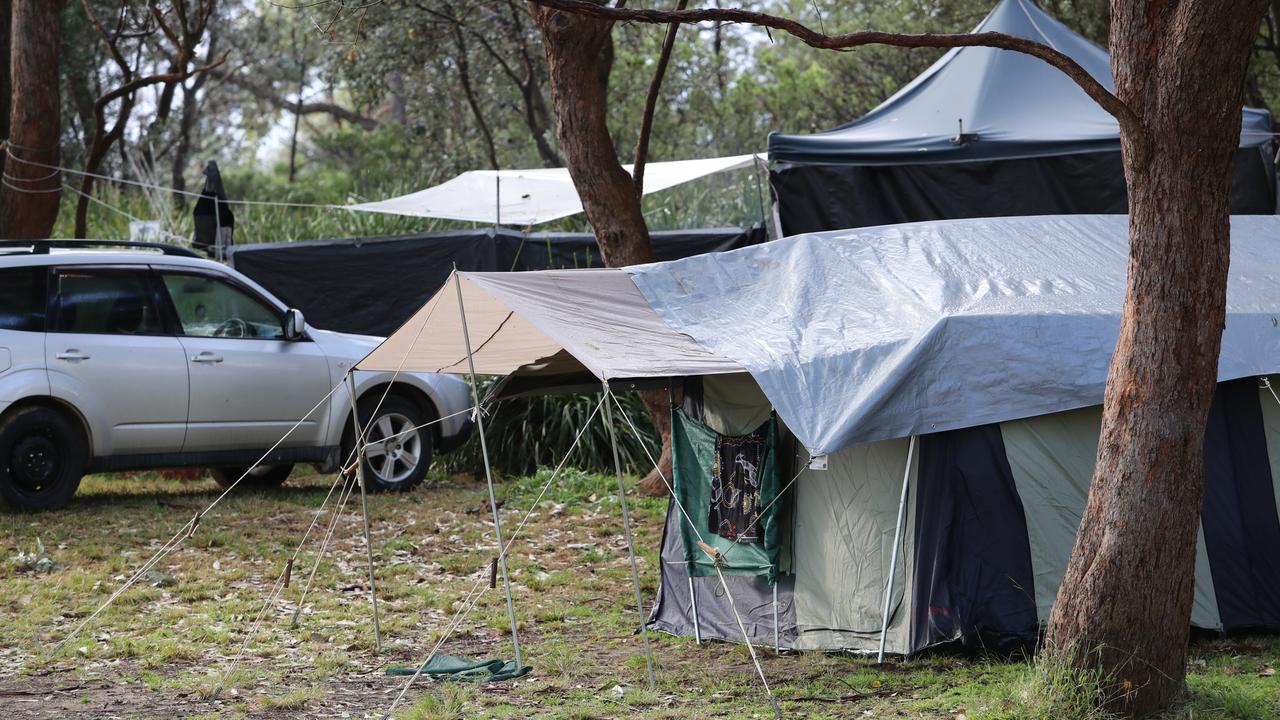 The North Head Camping ground just north of Moruya has become a permanent residence for people unable to find affordable rental accommodation or suitable housing. Picture: Rohan Kelly