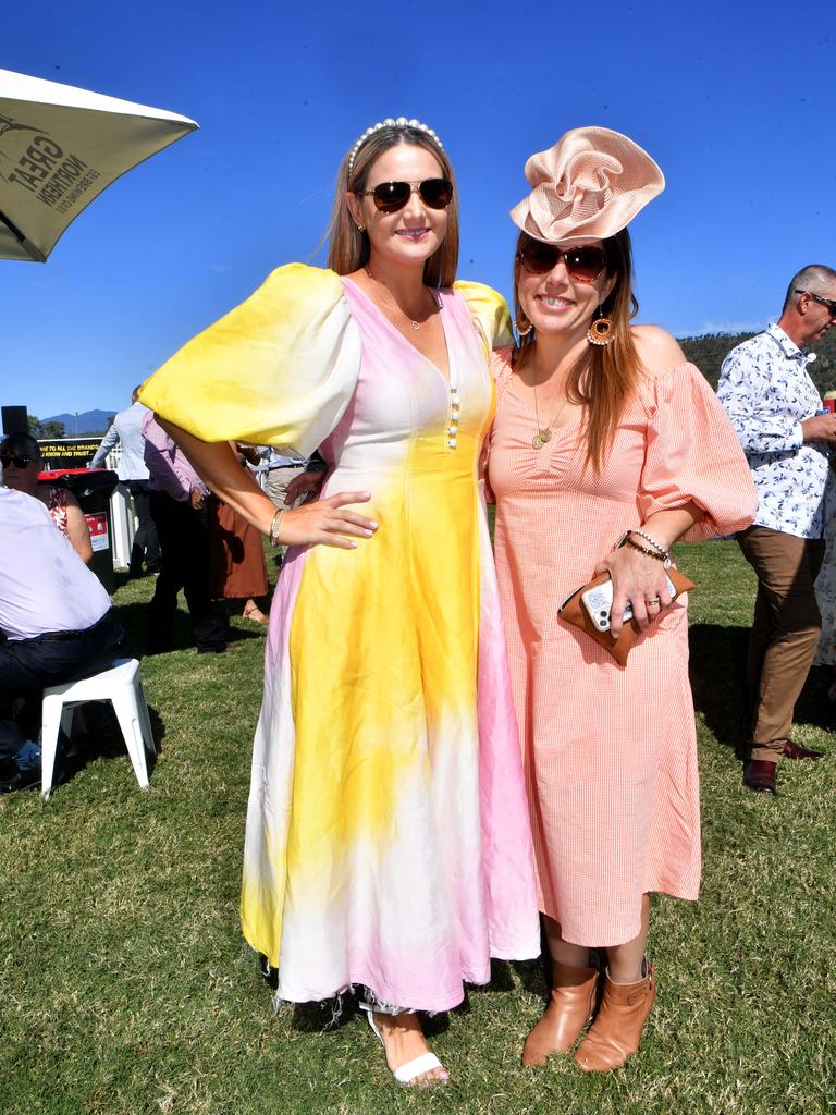 2YO Family Race day at Cluden Park. Sarah Bracken and Kaylene Stockham. Pictrue: Evan Morgan