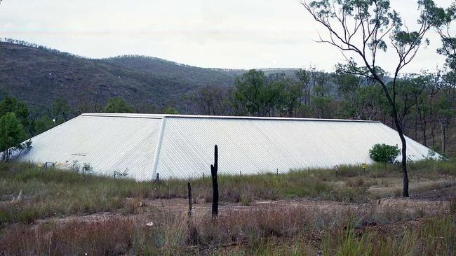 Uranium ore storage facility at Ben Lomond Uranium Mine. Picture DennisF