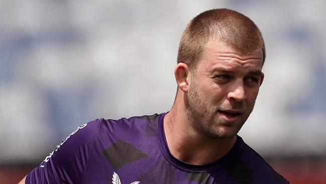 Christian Welch has been appointed the sole captain of Melbourne Storm for the 2023 NRL season. Picture: Kelly Defina/Getty Images