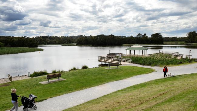 Lillydale Lake is a popular walking spot.