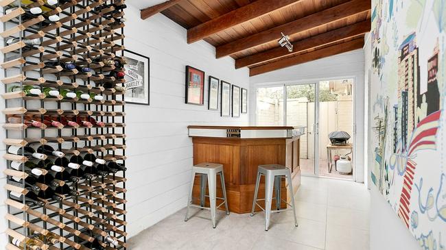 The bar is an ideal place to entertain.
