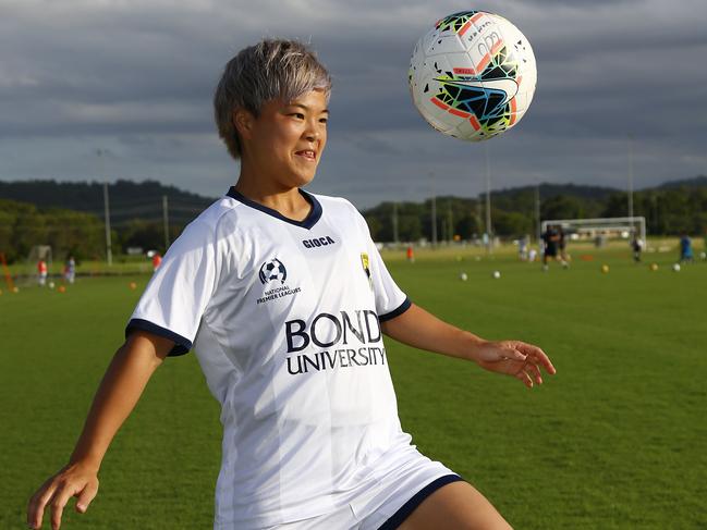 Hayashi at United training. Picture: Tertius Pickard