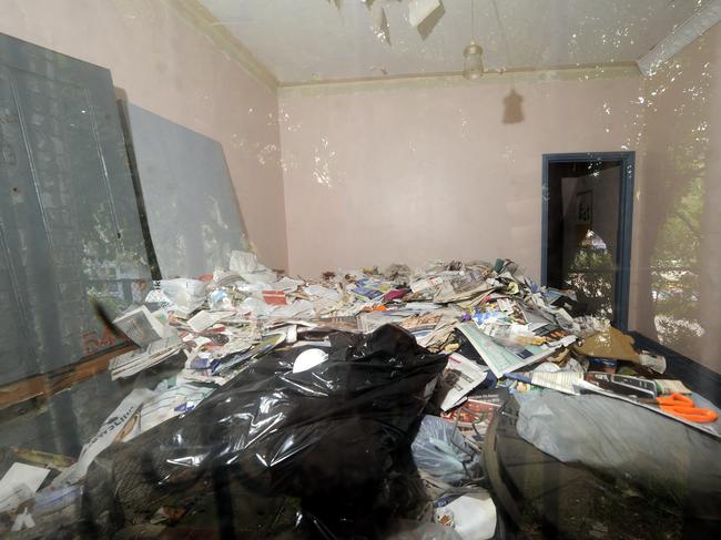 The inside of the house was once packed with rubbish. Photo: Craig Wilson