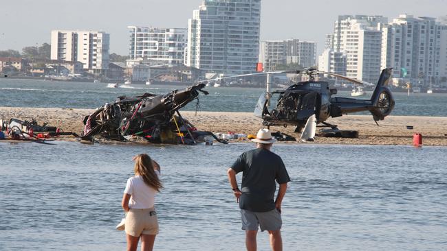 In another video posted to social media, the high profile woman can be seen smiling while talking about how the SeaWorld helicopter tragedy ruined her date day. Picture: Glenn Hampson