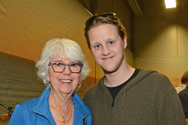 Bernadette Groves and Benjamin Hall at launch of display for Sunland’s Magnoli apartments, Nerang. Picture: Regina King.