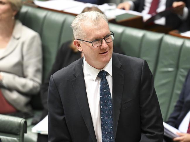 , Minister for Home Affairs and Minister for the Arts, Tony Burke during Question Time at Parliament House in Canberra. Picture: Martin Ollman