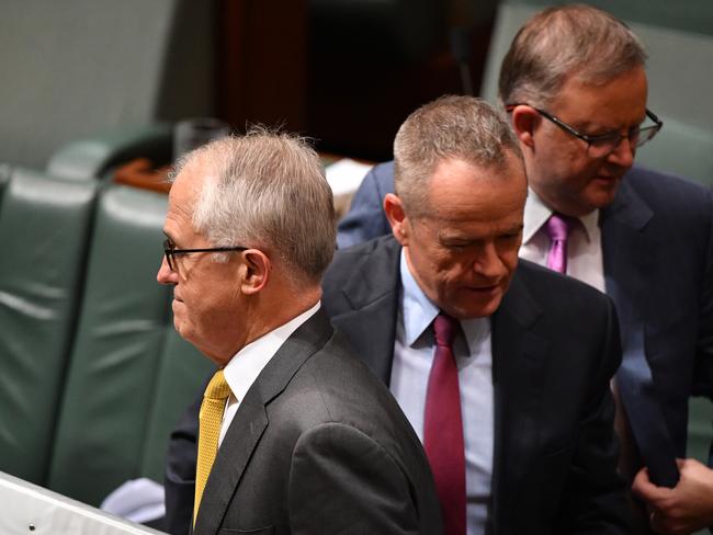 Prime Minister Malcolm Turnbull and Opposition leader Bill Shorten. Picture: AAP/Mick Tsikas