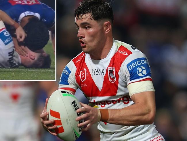 St George Illawarra will argue Kyle Flanagan was accosted on the ground by Canterbury centre Stephen Crichton seconds before a biting allegation erupted on Saturday night.